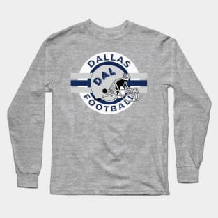 Dallas Football Vintage Style Long Sleeve T-Shirt